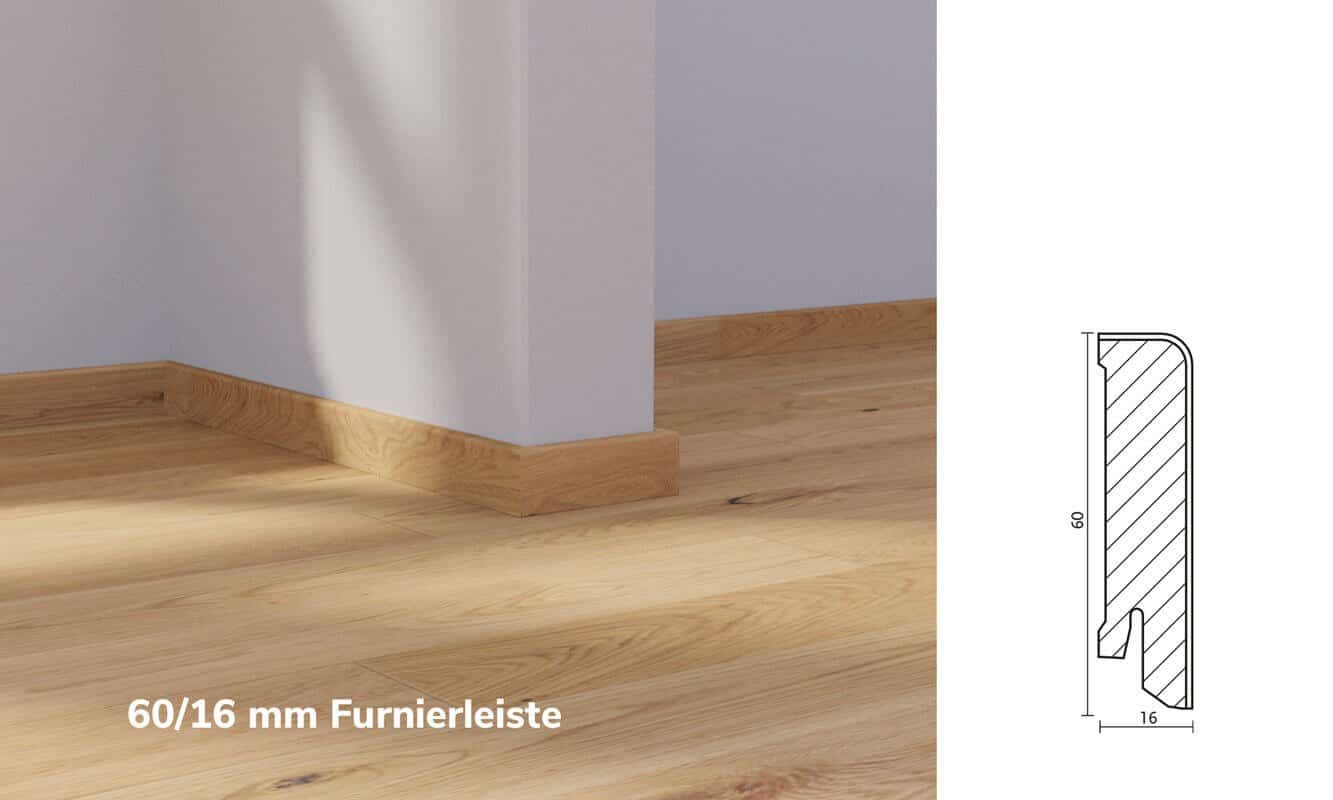 Furnierleiste 60mm 16mm Furnierleiste 60mm 16mm