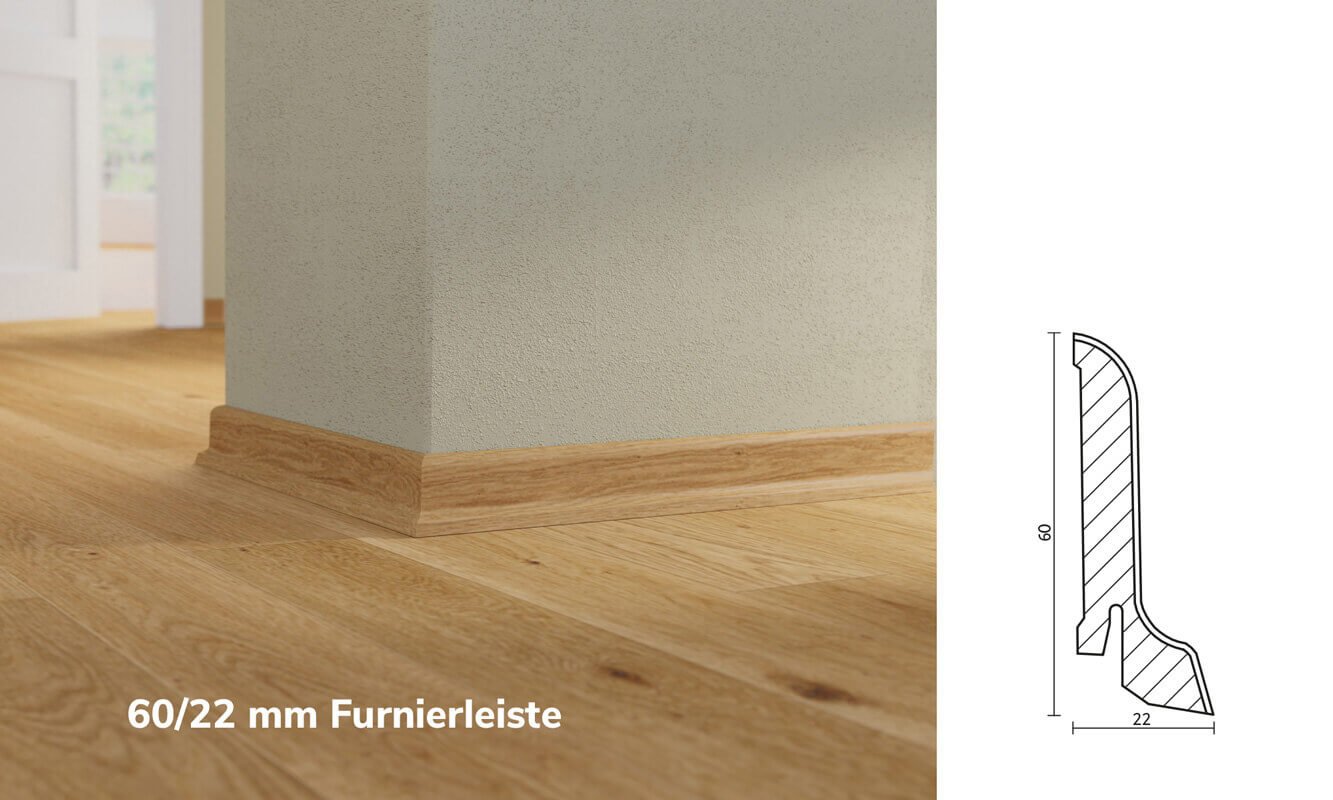 Furnierleiste 60mm 22mm Furnierleiste 60mm 22mm