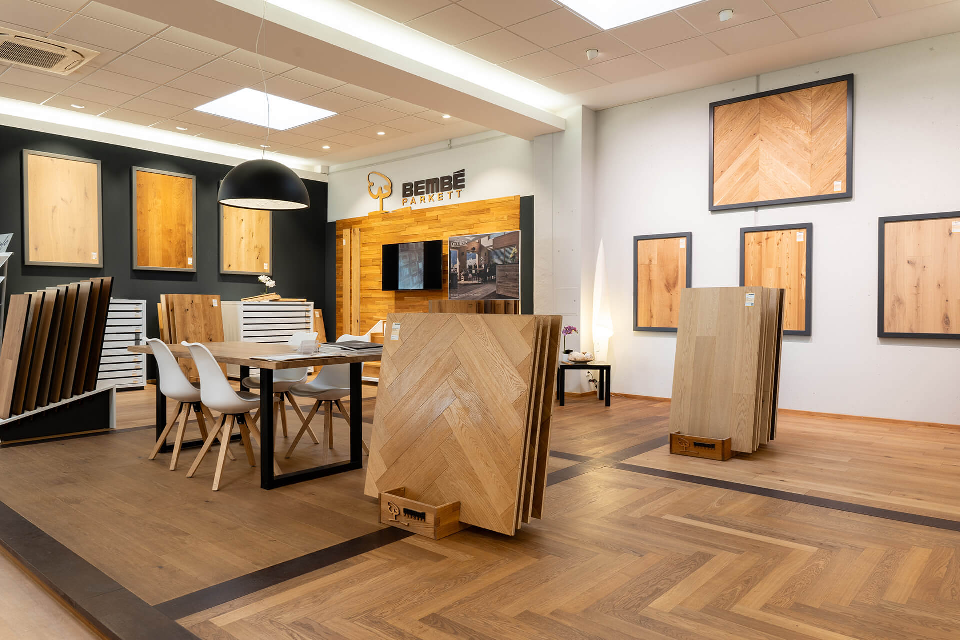 Bembé Parkett Studio Würzburg Tolle Parkettmuster in Würzburger Parkett-Ausstellung